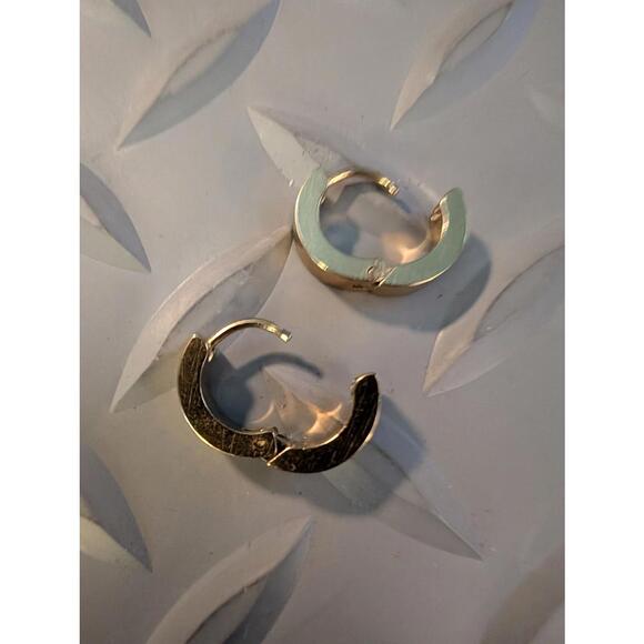 Set of Small Hoop Earrings in Multiple Colors - Picture 1 of 3